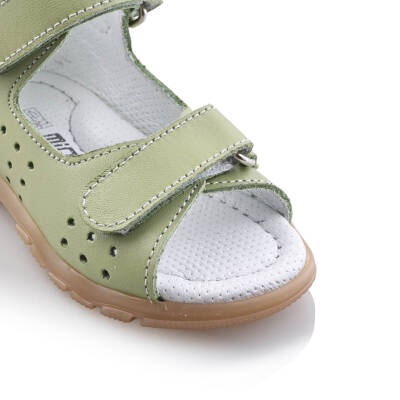 GÖKÇE Bebe Çocuk Genç Kız Erkek Unisex Günlük Hakiki Deri Sandalet - 37