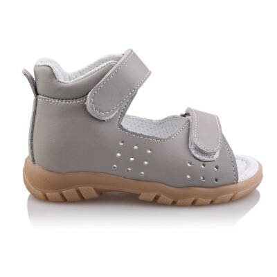 GÖKÇE Bebe Çocuk Genç Kız Erkek Unisex Günlük Hakiki Deri Sandalet - 41