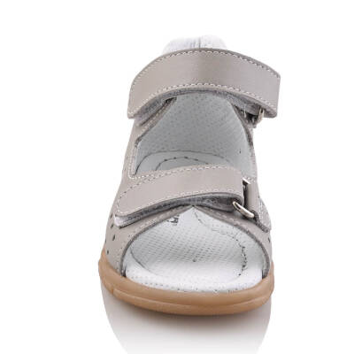 GÖKÇE Bebe Çocuk Genç Kız Erkek Unisex Günlük Hakiki Deri Sandalet - 46