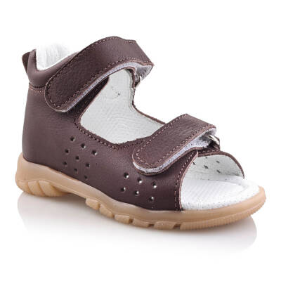 GÖKÇE Bebe Çocuk Genç Kız Erkek Unisex Günlük Hakiki Deri Sandalet - 102