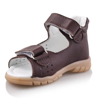 GÖKÇE Bebe Çocuk Genç Kız Erkek Unisex Günlük Hakiki Deri Sandalet - 105