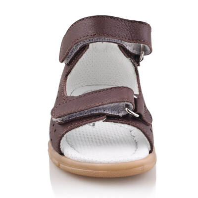 GÖKÇE Bebe Çocuk Genç Kız Erkek Unisex Günlük Hakiki Deri Sandalet - 106