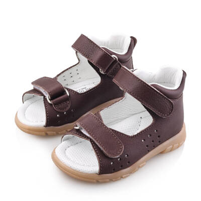 GÖKÇE Bebe Çocuk Genç Kız Erkek Unisex Günlük Hakiki Deri Sandalet - 110