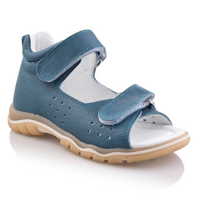 GÖKÇE Bebe Çocuk Genç Kız Erkek Unisex Günlük Hakiki Deri Sandalet - 112