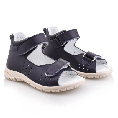 GÖKÇE Bebe Çocuk Genç Kız Erkek Unisex Günlük Hakiki Deri Sandalet - 123