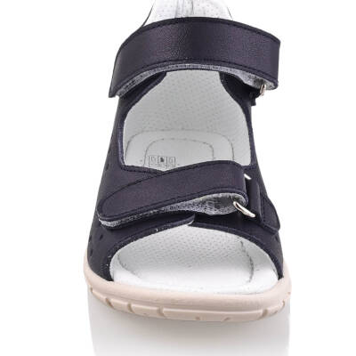 GÖKÇE Bebe Çocuk Genç Kız Erkek Unisex Günlük Hakiki Deri Sandalet - 126