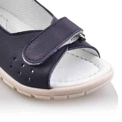 GÖKÇE Bebe Çocuk Genç Kız Erkek Unisex Günlük Hakiki Deri Sandalet - 128