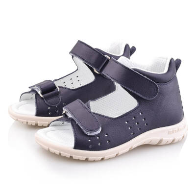 GÖKÇE Bebe Çocuk Genç Kız Erkek Unisex Günlük Hakiki Deri Sandalet - 130