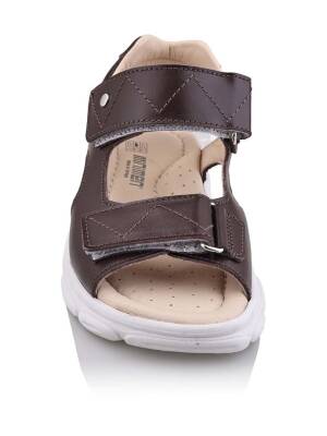 GÖRK Bebe Çocuk Genç Ortopedik Hakiki Deri Unisex Kız Erkek Sandalet - 4