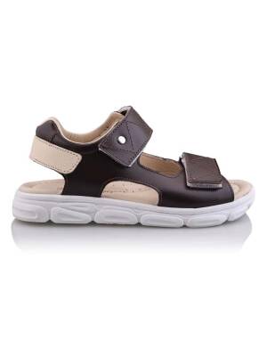 GÖRK Bebe Çocuk Genç Ortopedik Hakiki Deri Unisex Kız Erkek Sandalet - 1