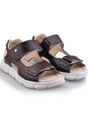 GÖRK Bebe Çocuk Genç Ortopedik Hakiki Deri Unisex Kız Erkek Sandalet - 6