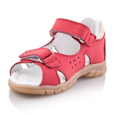 SAKIK Bebe Çocuk Genç Kız Erkek Unisex Günlük Hakiki Deri Sandalet - 5