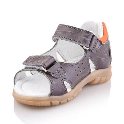 SAKIK Bebe Çocuk Genç Kız Erkek Unisex Günlük Hakiki Deri Sandalet - 25