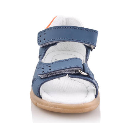 SAKIK Bebe Çocuk Genç Kız Erkek Unisex Günlük Hakiki Deri Sandalet - 36