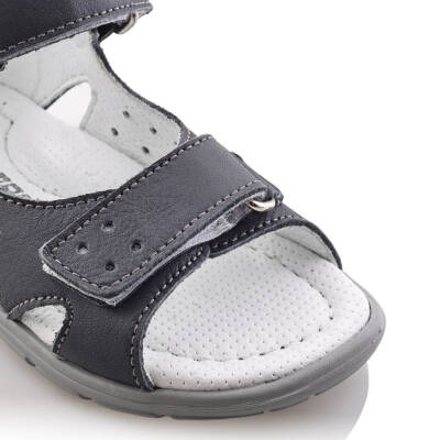 SAKIK Bebe Çocuk Genç Kız Erkek Unisex Günlük Hakiki Deri Sandalet - 58