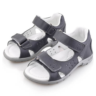 SAKIK Bebe Çocuk Genç Kız Erkek Unisex Günlük Hakiki Deri Sandalet - 60