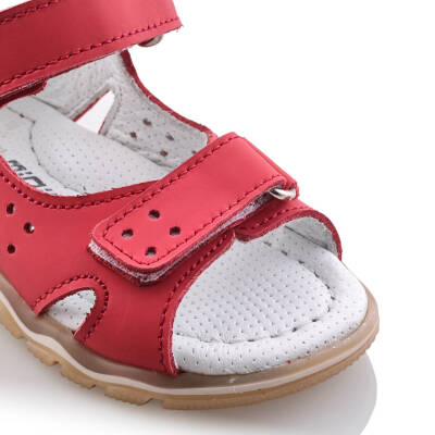 SAKIK Bebe Çocuk Genç Kız Erkek Unisex Günlük Hakiki Deri Sandalet - 98