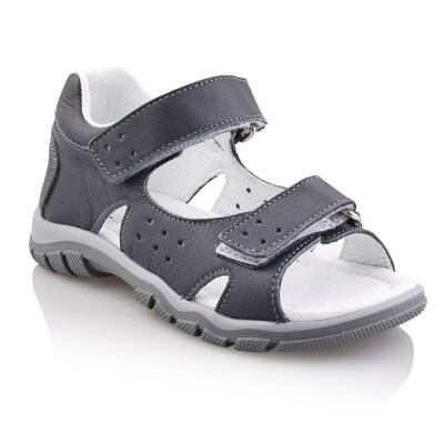 SAKIK Bebe Çocuk Genç Kız Erkek Unisex Günlük Hakiki Deri Sandalet - 102