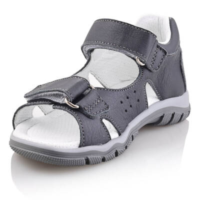 SAKIK Bebe Çocuk Genç Kız Erkek Unisex Günlük Hakiki Deri Sandalet - 105