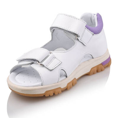 ŞARA Bebe Çocuk Genç Kız Erkek Unisex Günlük Hakiki Deri Sandalet - 109