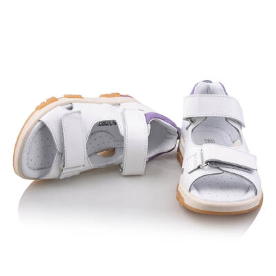 ŞARA Bebe Çocuk Genç Kız Erkek Unisex Günlük Hakiki Deri Sandalet - 113