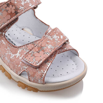 ŞARA Bebe Çocuk Genç Kız Erkek Unisex Günlük Hakiki Deri Sandalet - 143