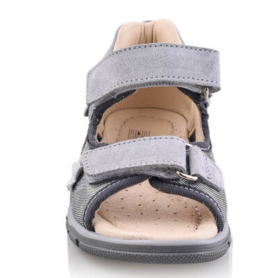 TAYGAN Bebe Çocuk Genç Kız Erkek Unisex Günlük Hakiki Deri Sandalet - 106