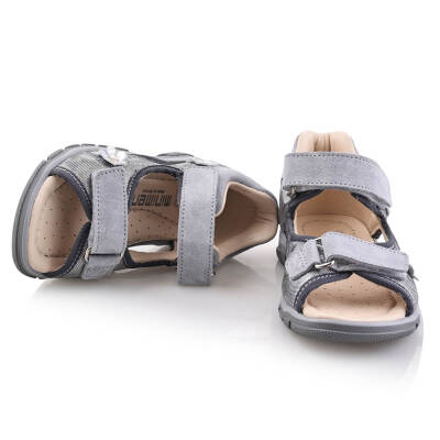 TAYGAN Bebe Çocuk Genç Kız Erkek Unisex Günlük Hakiki Deri Sandalet - 109