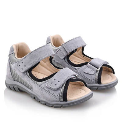 TAYGUR Bebe Çocuk Genç Kız Erkek Unisex Günlük Hakiki Deri Sandalet - 63